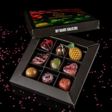 מארז 9 פרלינים עבודת יד