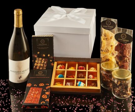 מארז המתנה מושלם שוקולד ויין